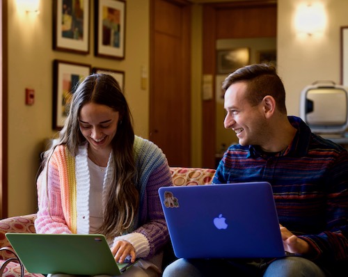 Students with Laptops